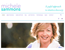 Tablet Screenshot of michelesammons.com